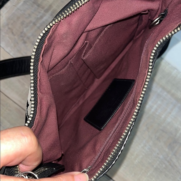 NIB Coach Crossbody Bag - Classic Black and gray print - adjustable strap. - Picture 7 of 15